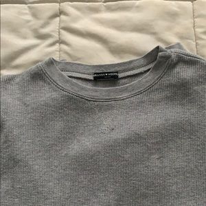 grey thermal top from brandy Melville